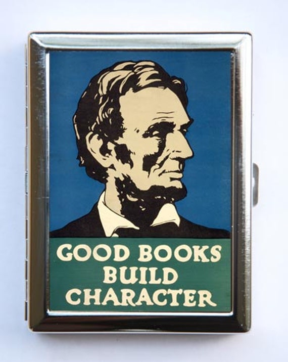 Books Build Character Business Card Holder
