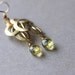Lemon Quartz Earrings, Faceted Gemstone Briolette Earrings, Yellow Quartz Earrings, Gold Leaf Earrings, Under 50,