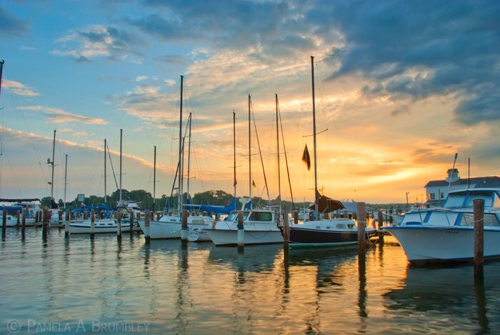 Solomons Island Southern Maryland Boats Photograph Fishing