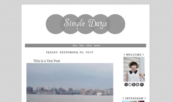 simple blog templates