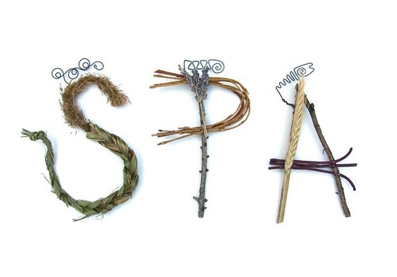 Items Similar To 3 Letter Word In Natural Twig Letters On Etsy