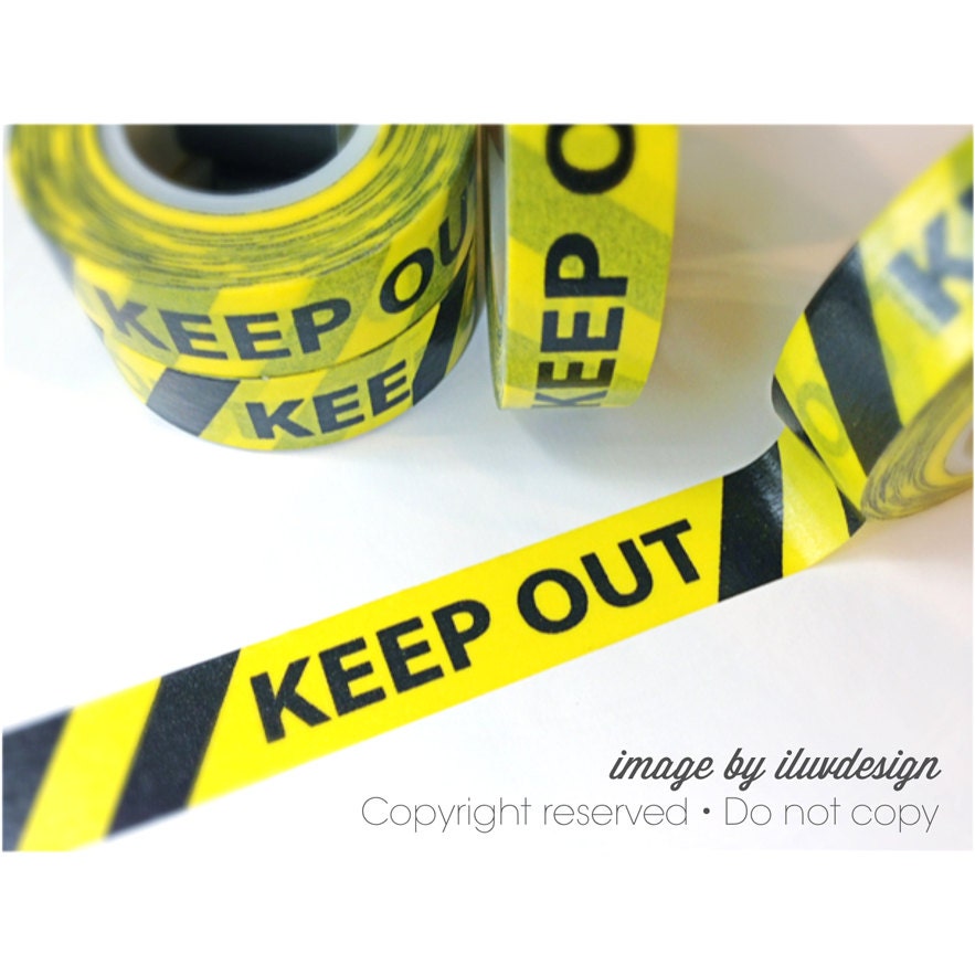 Keep Out Tape Decorative Tape Craft Supply Scrapbooking