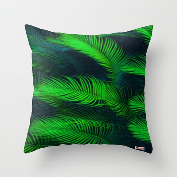 Tropical Decorative throw pillow cover Green pillow cover