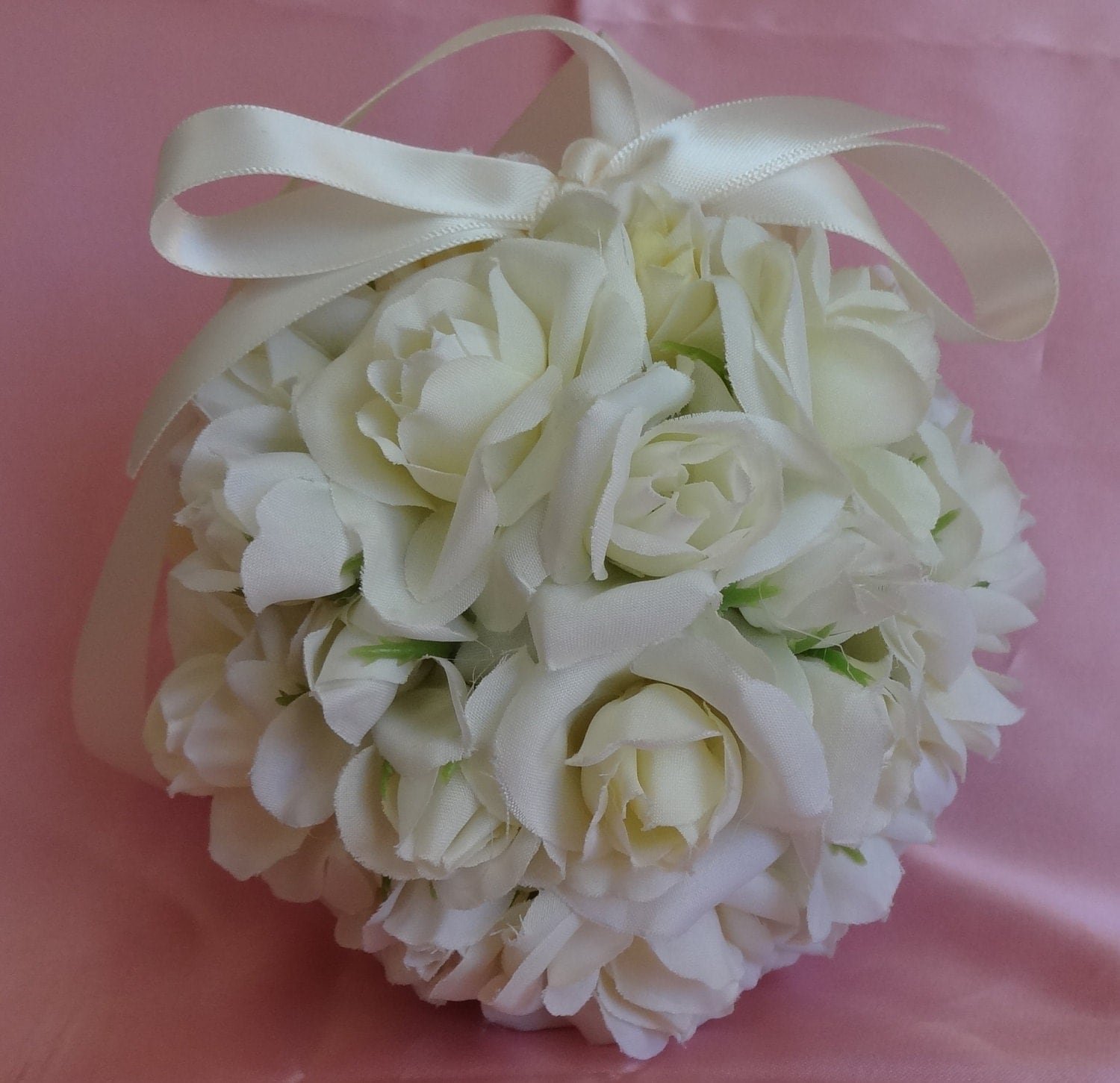 Pomander Kissing Ball Flower Girl Bridal Bouquet by lovelygifts