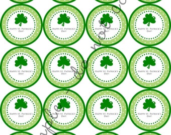 items similar to shamrock water bottle labels st patrick