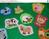 Christmas In July Sale Fun At The Farm Felt Applique shapes for felt board story set of 11 Il_170x135