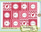 valentine's day printable digital toppers circles stickers valentines printables instant download valentine by flickahweb Il_170x135