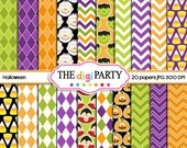 halloween digital papers printable paper instant download Il_170x135