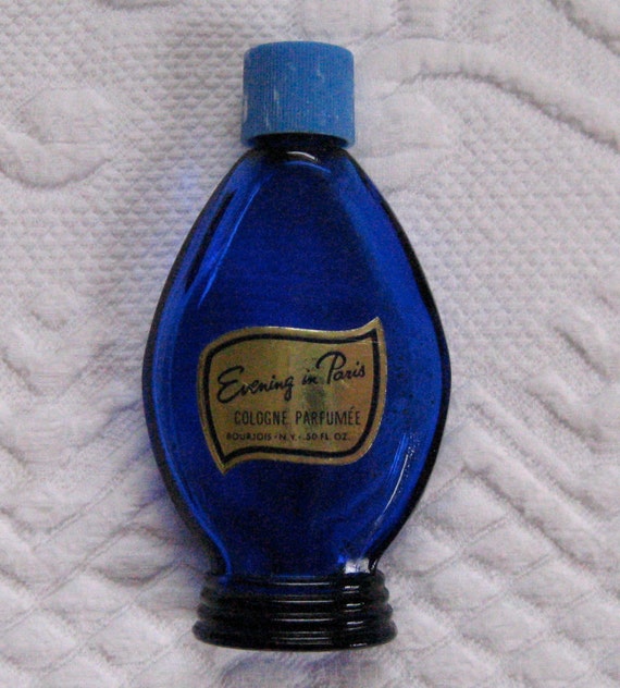 Vintage Evening in Paris Cobalt Perfume Bottle