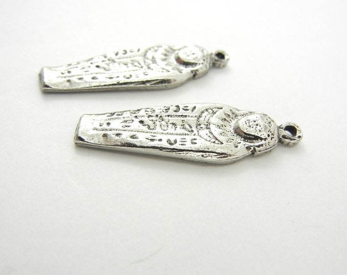 Pair of Pewter Mummy Charms