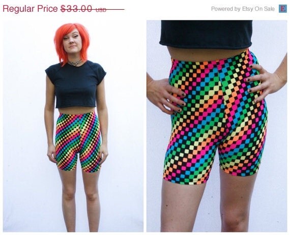 rainbow bike shorts