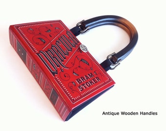 Dracula Book Purse - Dracula Book Clutch - Bram Stoker Book Bag - Vampire Collector Gift