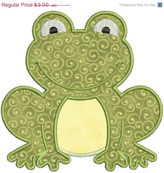 Download SALE 65% off Applique Frog Toad Machine by ...