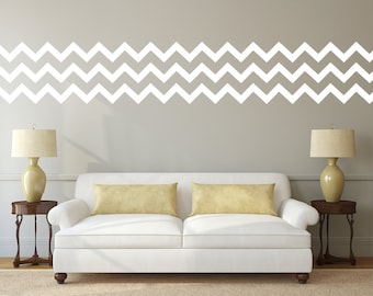 Chevron wall pattern decal for the home DB333