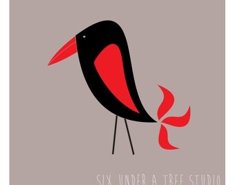 One Little Bird IV Wall Vinyl Decals Art Graphics Stickers