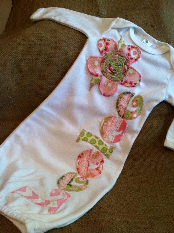personalized gowns newborn