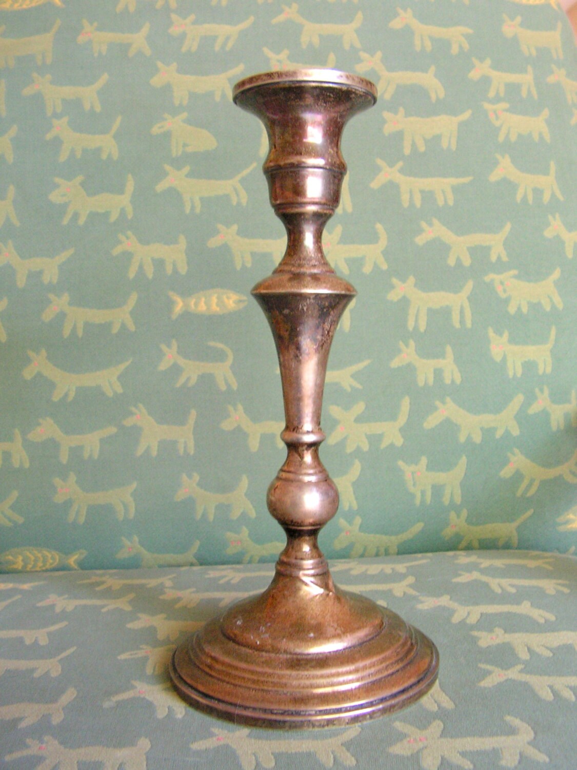 Sterling Candlestick Reinforced With Cement By Retrosideshow 6876