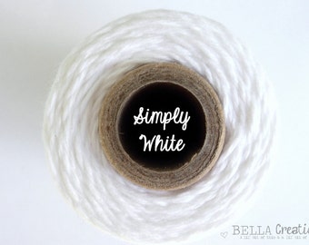 SALE - Simply White Twine by Timeless Twine - 1 Spool (160 Yards)