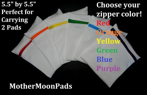 5.5" by 5.5" Mini Mama Cloth Wet Bag 5.5" by 5.5" Mini Mama Cloth Wet Bag