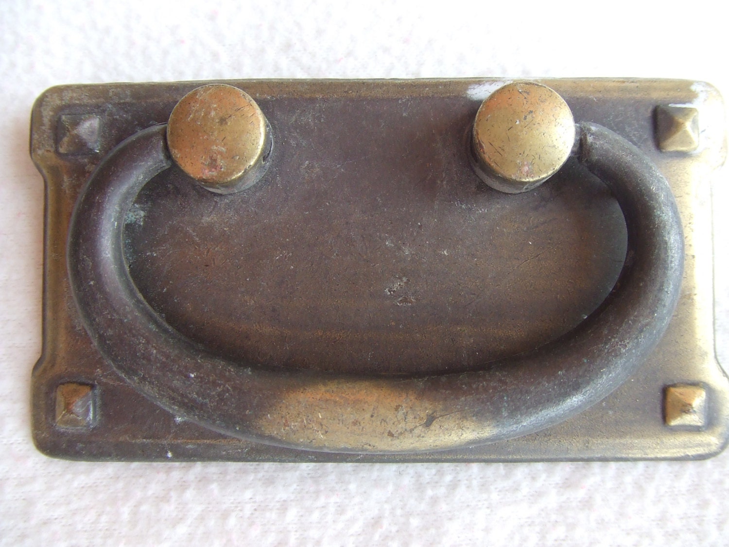 Antique Bronze Arts and Crafts Primitive Drawer Handles Pulls Furniture