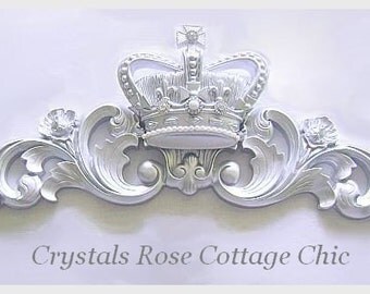 metallic silver fleur de lis bed crown canopy or wall crown metallic silver fleur de lis bed crown canopy or wall crown