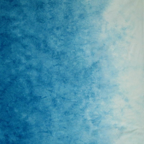 Hand Dyed Fabric Gradient Blue Sky by vickiwelsh on Etsy