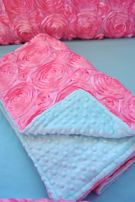 baby bedding baby girl bedding in Pink by birdshaveflowers