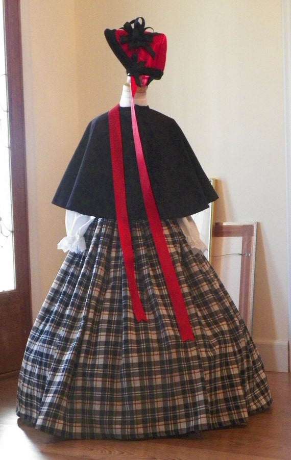 Girls Childs Victorian Dickens Christmas Carolers Holiday