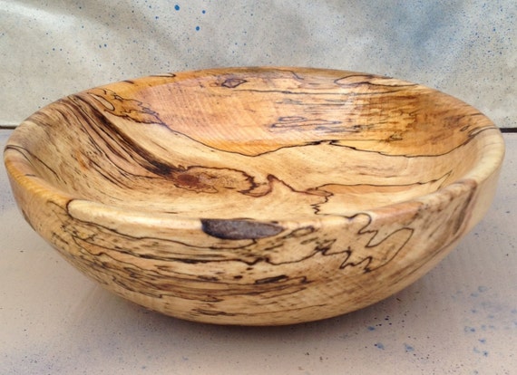 Wooden Hickory Bowl woodworking home decor art by onegoodturn4u