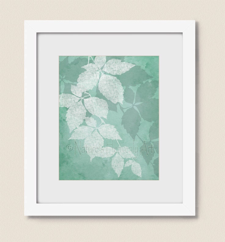 Sea Foam Green Wall Decor for Bathroom Wall Art Nature Art
