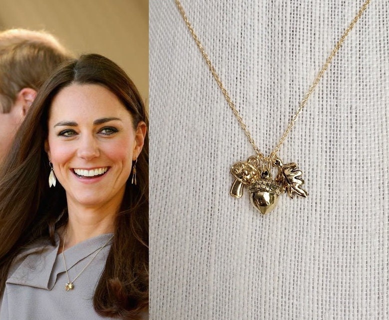 Kate Middleton Nature Charm Necklace katemneck573 by tudorshoppe