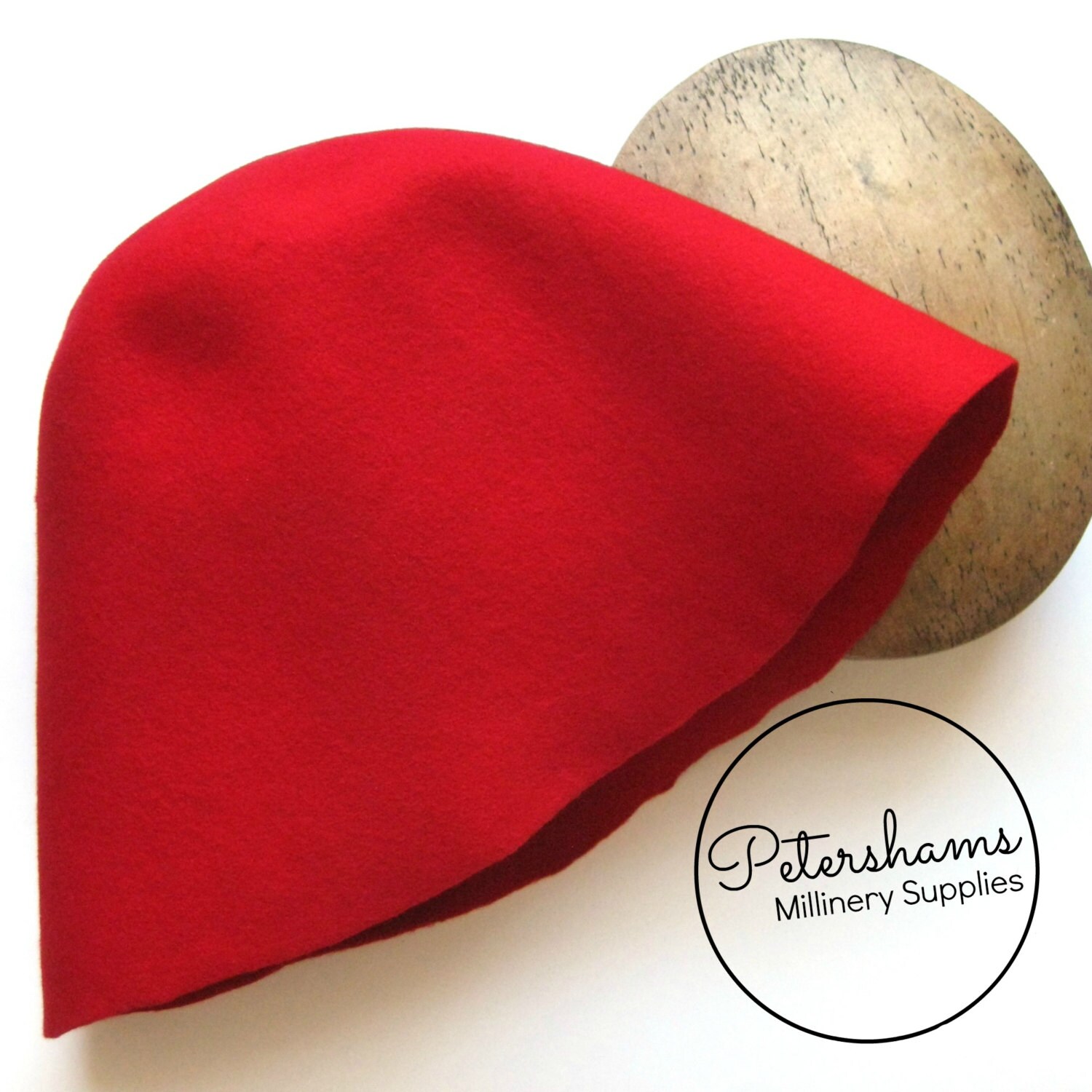 100 Wool Felt Cone Hood Hat Body for Millinery & by Petershams