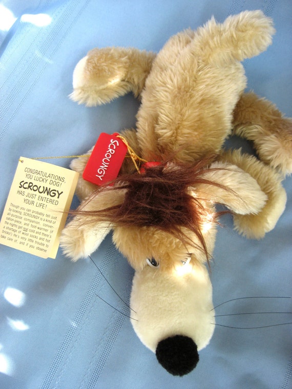 Rare Plush Stuffie Scroungy Dog American greetings 1982