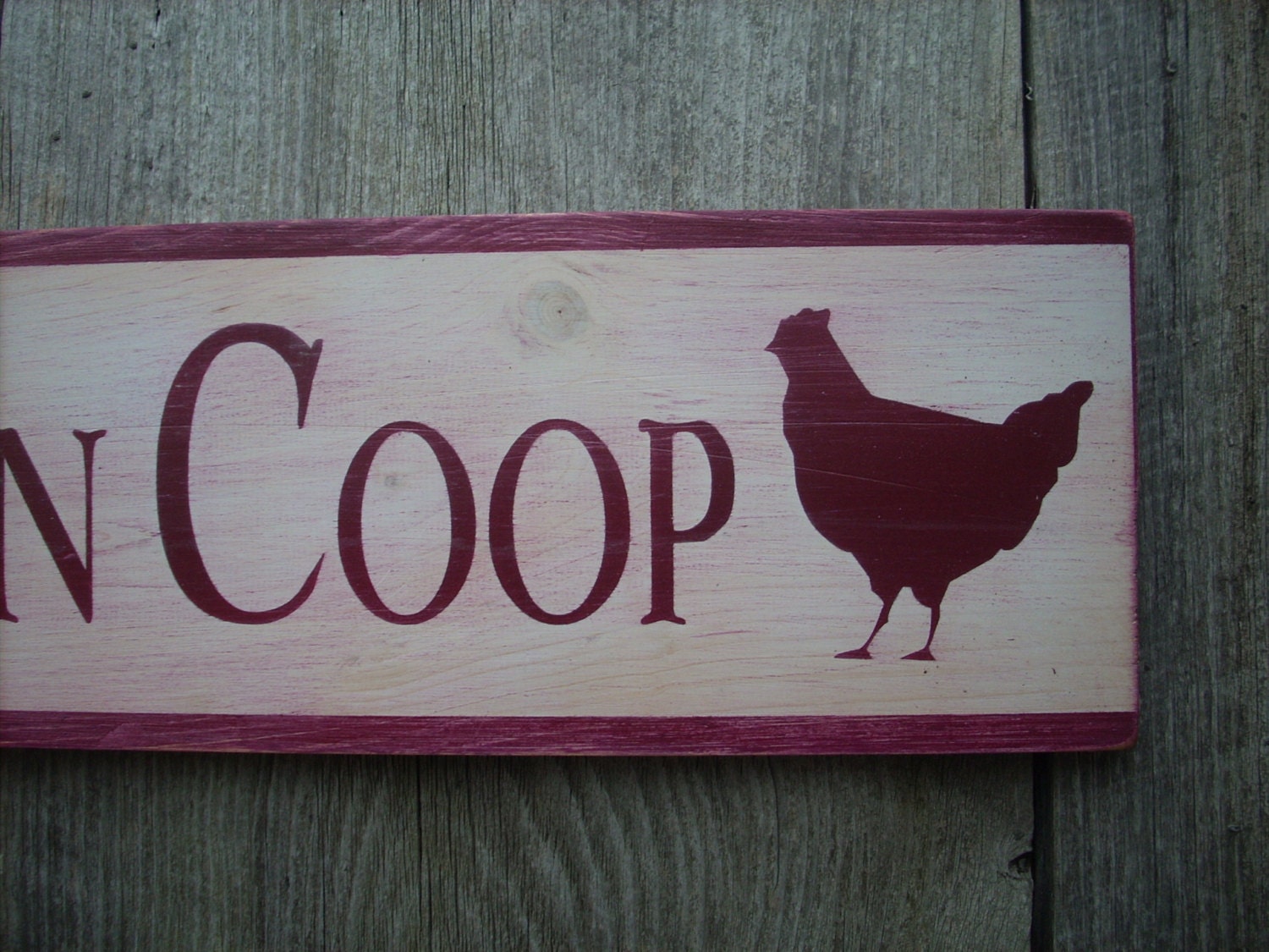 Chicken Coop Sign Wooden Shabby Chic Farm Kitchen Eggs Country   Il Fullxfull.536957595 76z2 