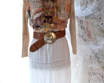 SALE Dresses, Country western cowgirl dress, bohemian maxi, gypsy boho ...