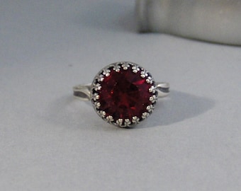 Vintage Ruby,Ring,Silver,Ruby Ring,Antique Ring,Red Ring,Wrapped,Red,Bridesmaid,Red Stone,Birthstone. valleygirldesigns.