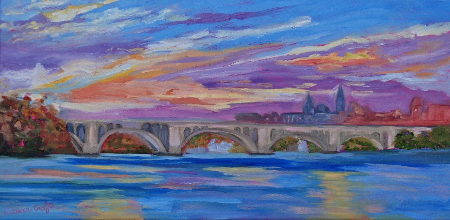 Washington D.C. Original Oil Painting Fine Art
