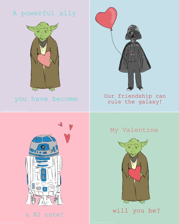 Valentine Star Wars Printable Valentine Star By LetsAllMakeBelieve