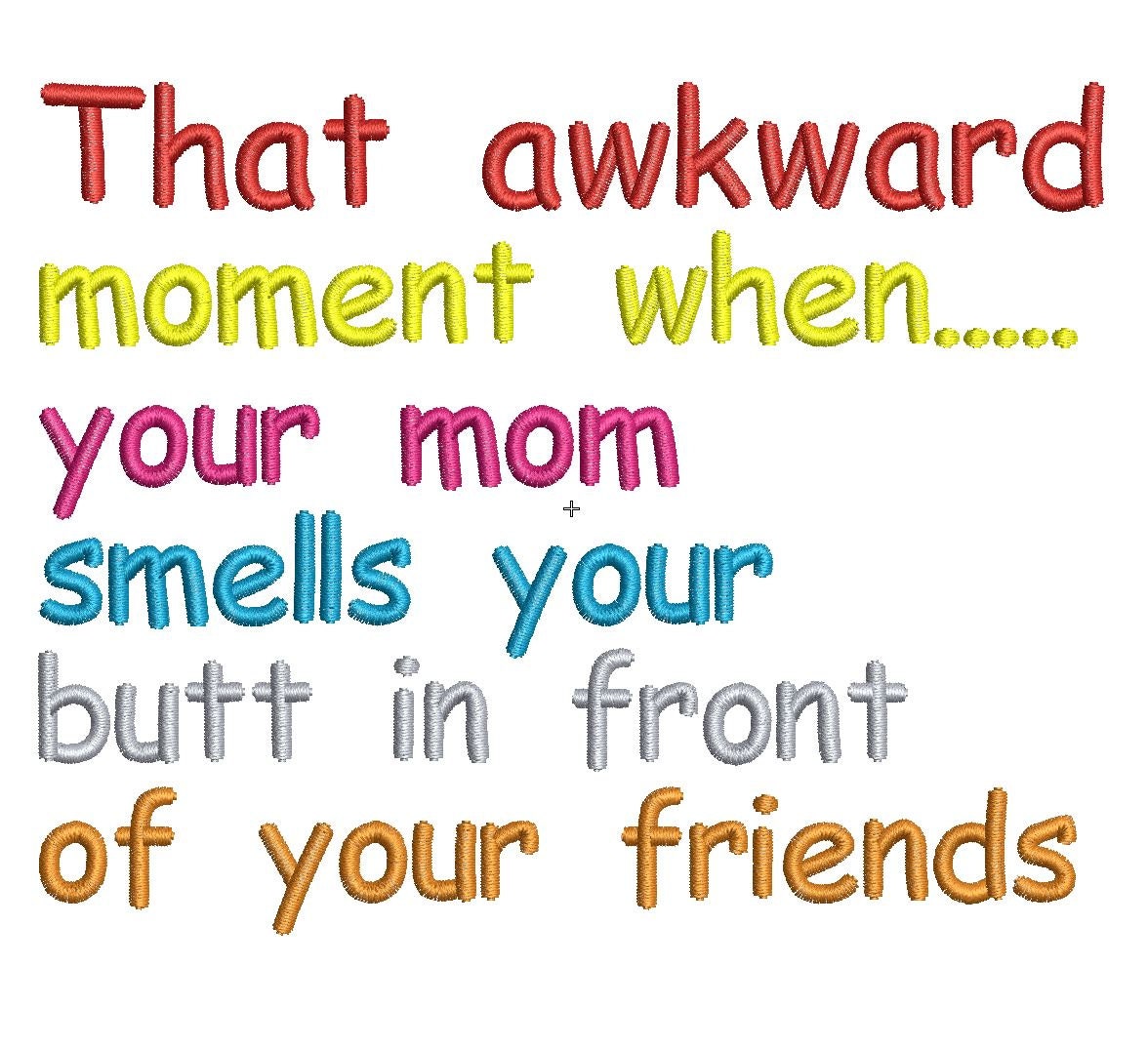 That awkward moment when your mom smells your by mysewcuteboutique