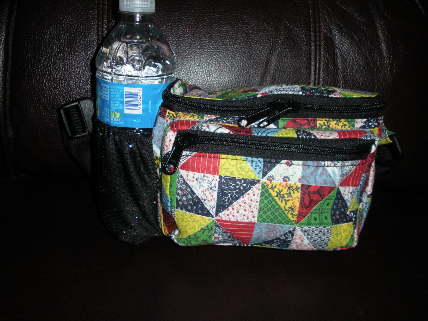 Patchwork Fanny Pack/DogWalking Bag/Chemo Pump Bag. Free