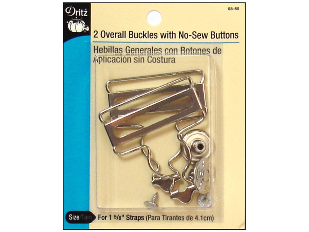 Overall Buckle Dritz No Sew Jeans Button Buttons Buckles