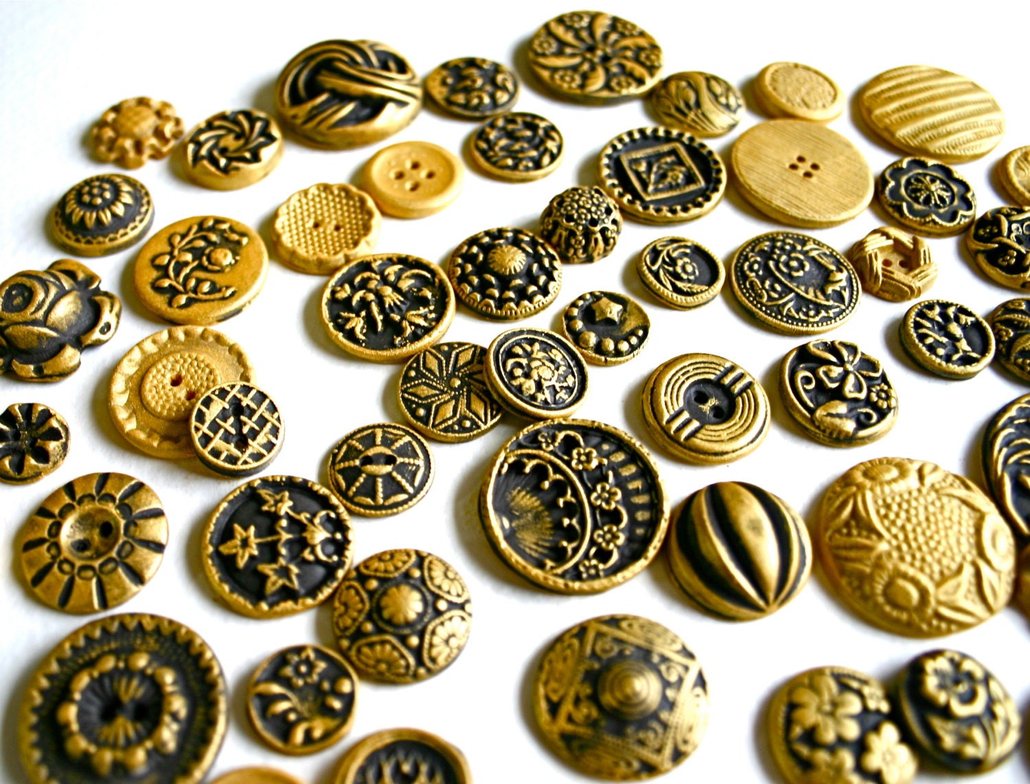Edible Chocolate Candy Brass Buttons by andiespecialtysweets