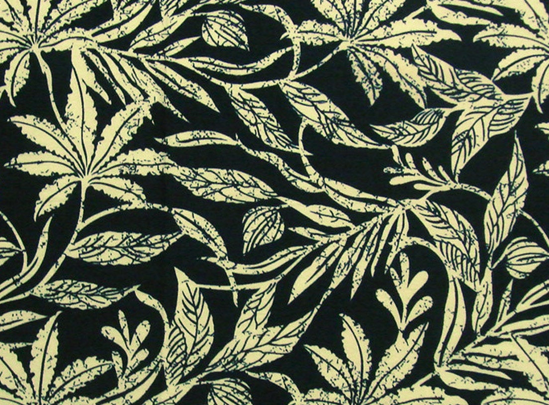 indian block print fabric cream leaf pattern on black 1 indian block print fabric cream leaf pattern on black 1