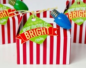 Merry & Bright Christmas PRINTABLE Neighbor Gift Tag from Love The Day Il_170x135