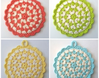Mix and Match Crochet Pot Holders