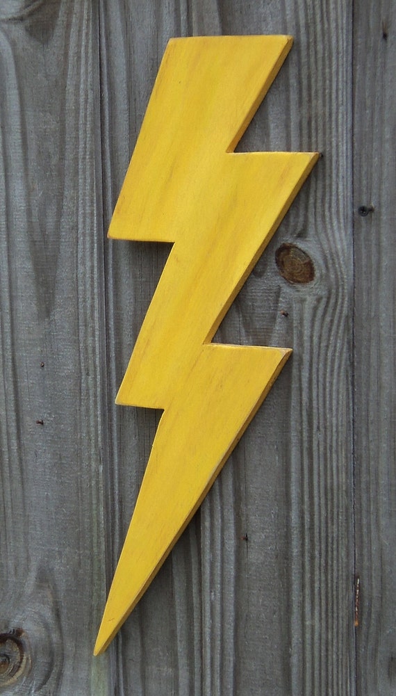 Wooden Lightning Bolt Thunder Storm Wall Decor Made To Order