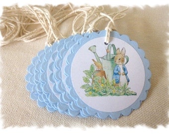 PETER RABBIT Favor Tags - 2 dozen - Image Only with Customization Available