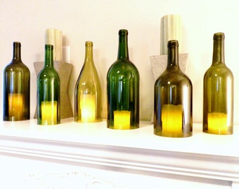 Wine Bottle Candle Holder Hurricane Lamp Candle Cover