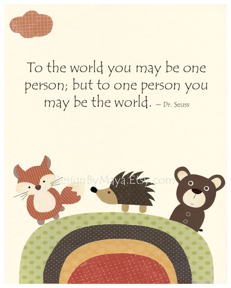 Animal Wall Art Featuring Sweet Forest Friends by DesignByMaya