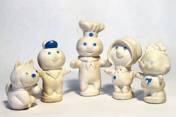 Pillsbury Poppin Fresh Finger Puppet Family